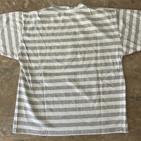 Vintage 90s Guess Jeans USA Striped Tee Shirt Mens S 22x27 - Picture 4 of 7